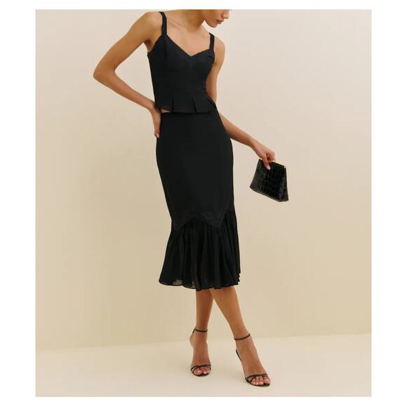 Reformation Sarita Two Piece Black - Picture 13 of 13